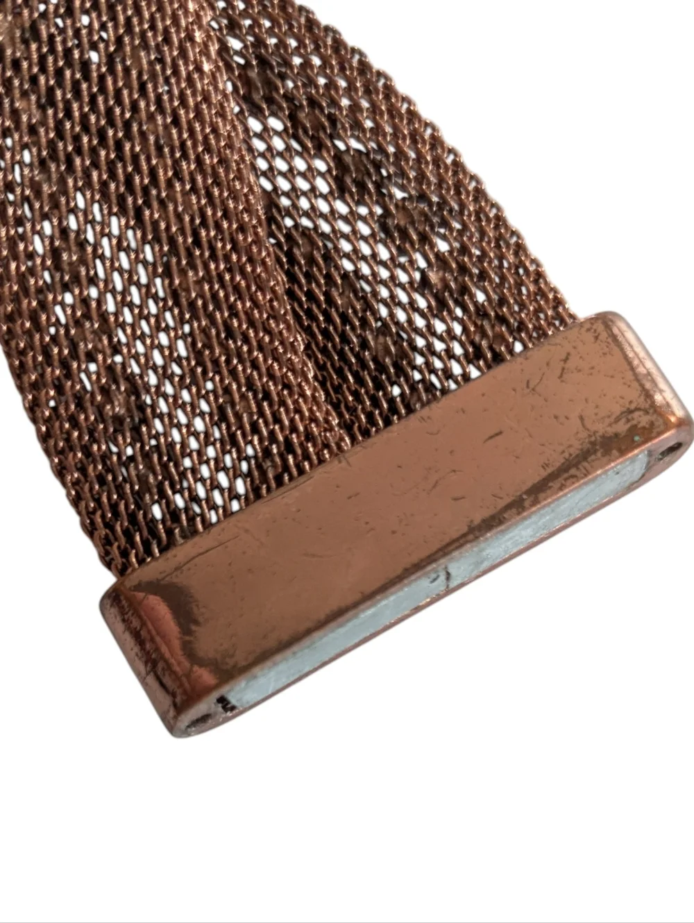 Copper Mesh Bracelet With Sequins